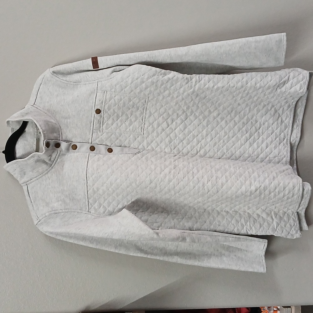 L. L. BEAN Pullover Women's Quilted Sweatshirt, Mockneck Tunic XL